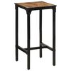 vidaXL Outdoor Bar Table Natural wood and black