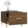 vidaXL Coffee Table Set of 2 Brown oak