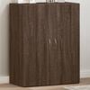 vidaXL File Cabinet Brown Oak Engineered Wood Medium File Cabinet