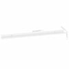 vidaXL Wall Shelf Set of 4 White MDF 45.3 in Wall mounting