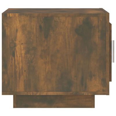 vidaXL Coffee Table Smoked Oak 20.1"x19.7"x17.7" Engineered Wood