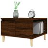 vidaXL Coffee Table Brown Oak Engineered Wood 21.7x21.7x14.4 in