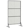 vidaXL Privacy Screen Grey 39.37 x 19.69 x 70.87 in Steel