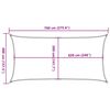 vidaXL Sunshade Sail 1.75 oz/ft&sup2; Cream 13.1x23.0' HDPE