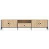 vidaXL TV Cabinet Sonoma Oak Engineered Wood, Metal Large TV Cabinet