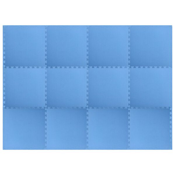 vidaXL Floor Mats 12 pcs 4,32 ㎡ EVA Foam Blue