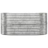 vidaXL Garden Raised Bed Silver Powder-coated steel Large Durable