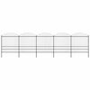 vidaXL Garden Fence with Spear Top Steel 351.3"x78.7" Black