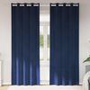 vidaXL Blackout Curtains 2 pcs Dark Blue 55.12 x 102.36 in Velvet