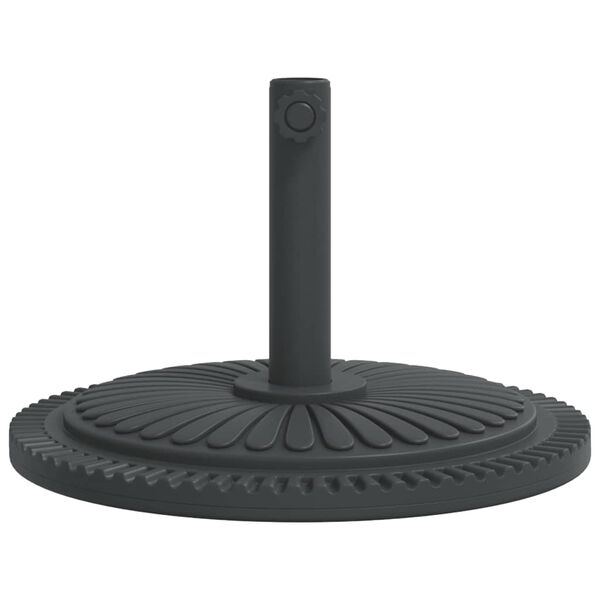 vidaXL Parasol Base Black PE (Polyethylene) and concrete Medium