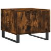 vidaXL Coffee Table Smoked Oak Engineered Wood 19.7x19.7x15.7 in