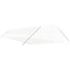 vidaXL Greenhouse White Polyethylene, Galvanized Steel Large Expandable