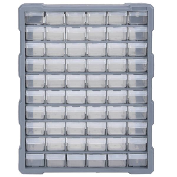 vidaXL Multi-drawer Organizer with 60 Drawers 15"x6.3"x18.7"