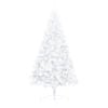 vidaXL Artificial Half Pre-lit Christmas Tree with Stand White 47.2" PVC