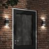 vidaXL Outdoor Wall Light Black Stainless steel, polycarbonate Medium