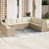 vidaXL Garden Sofa Set Beige