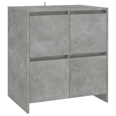 vidaXL Sideboard Concrete Gray 27.6"x16.1"x29.5" Engineered Wood