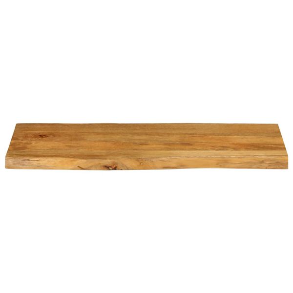 vidaXL Table Top 35.4"x15.7"x1" Live Edge Solid Wood Mango