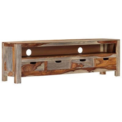 vidaXL TV Cabinet Solid Sheesham Wood 51.1"x11.8"x15.7"