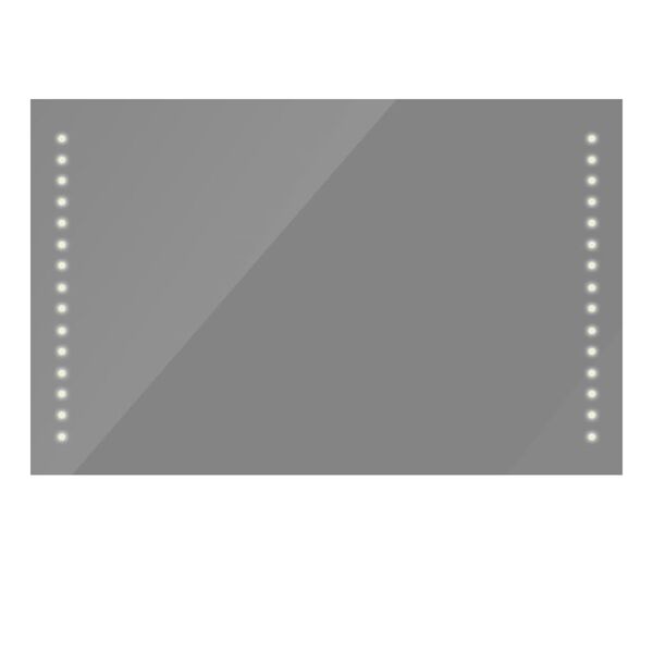 vidaXL Bathroom Mirror Warm white Tempered Glass 39.4 x 23.6 in