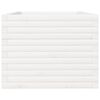 vidaXL Garden Planter White Solid Pine Wood 35.4x23.6x19.5 in