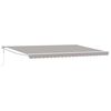 vidaXL Retractable Awning Light Grey 196.85" x 118.11