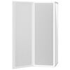 vidaXL Shower Bath Screen Wall 46.1 x 47.2" 3 Panels Foldable