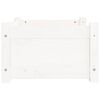 vidaXL Dog Bed White Solid pine wood 21.9 x 17.9 x 11.0 in