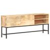 vidaXL Sideboard Natural Wood Solid Mango Wood, Powder-Coated Steel Large