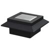 vidaXL Solar Lamp Set of 12 Black Plastic and metal Compact Solar