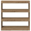 vidaXL Book Cabinet Artisan oak 39.37 x 11.81 x 40.55 in