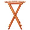 vidaXL Outdoor Dining Set Eucalyptus wood tone Solid eucalyptus wood Small