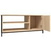 vidaXL TV Cabinet Sonoma oak Made from engineered wood and steel Medium