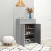 vidaXL Shoe Cabinet Grey Sonoma Engineered Wood Medium Shoe Cabinet