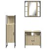 vidaXL Bathroom Cabinet Set Sonoma Oak Engineered Wood Medium