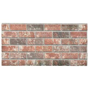 vidaXL 3D Wall Panels with Dark Brown & Gray Brick Design 10 pcs EPS