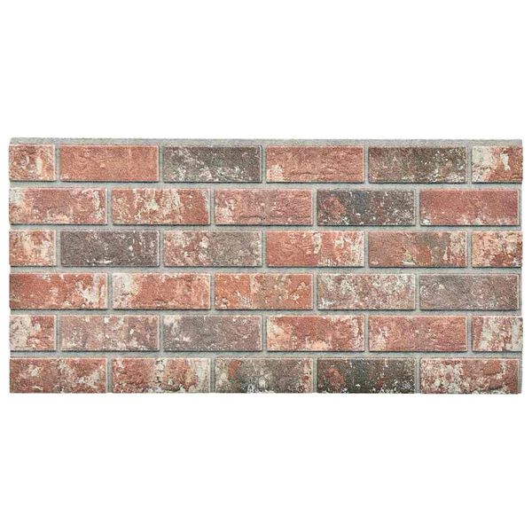 vidaXL 3D Wall Panels with Dark Brown & Gray Brick Design 10 pcs EPS