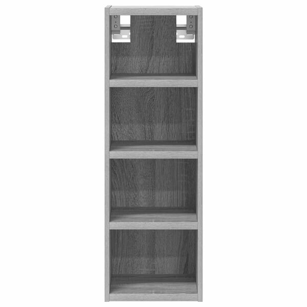 vidaXL Hanging Cabinet Grey Sonoma Engineered Wood 7.9x11.6x23.6 in