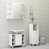 vidaXL Bathroom Furniture Set White Engineered wood Storage