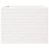 vidaXL Garden Planter White Solid Pine Wood Medium Decorative Inlays