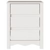 vidaXL Bedside Cabinet Drammen White 45 x 35 x 56 cm Solid pine wood