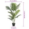 vidaXL Artificial Palm Tree Green Polypropylene and iron wire Medium