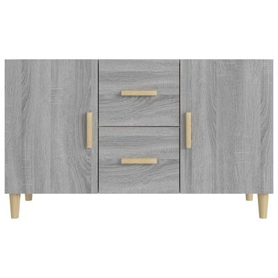 vidaXL Sideboard Gray Sonoma 39.4"x14.2"x23.6" Engineered Wood