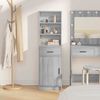 vidaXL Highboard Grey Sonoma 15.75 x 15.94 x 53.15 in Engineered Wood
