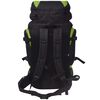 vidaXL Hiking Backpack XXL 19.8 gal Black and Green
