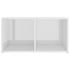 vidaXL TV Stands 2 pcs High Gloss White 28.3"x13.8"x14.4" Engineered Wood