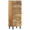 vidaXL Highboard 15.7"x13"x43.3" Solid Wood Mango