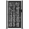 vidaXL Garden Gate 39.4x78.7" Corten Steel Bamboo Design
