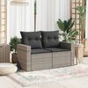 vidaXL Garden Sofa Grey