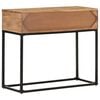 vidaXL Console Table Natural brown Solid Acacia Wood 35.4 x 13.8 x 29.9 in